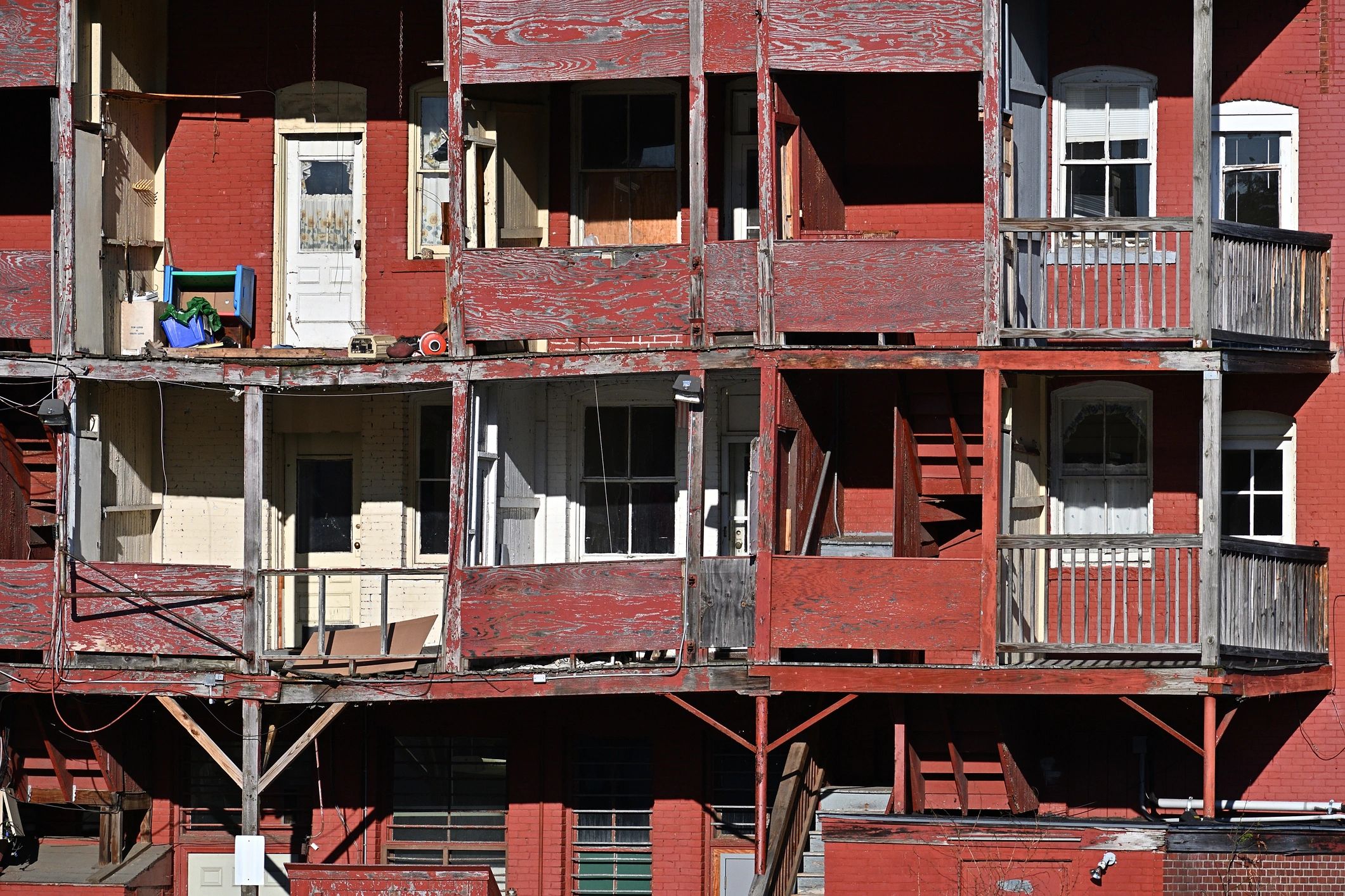 Back of building long shot