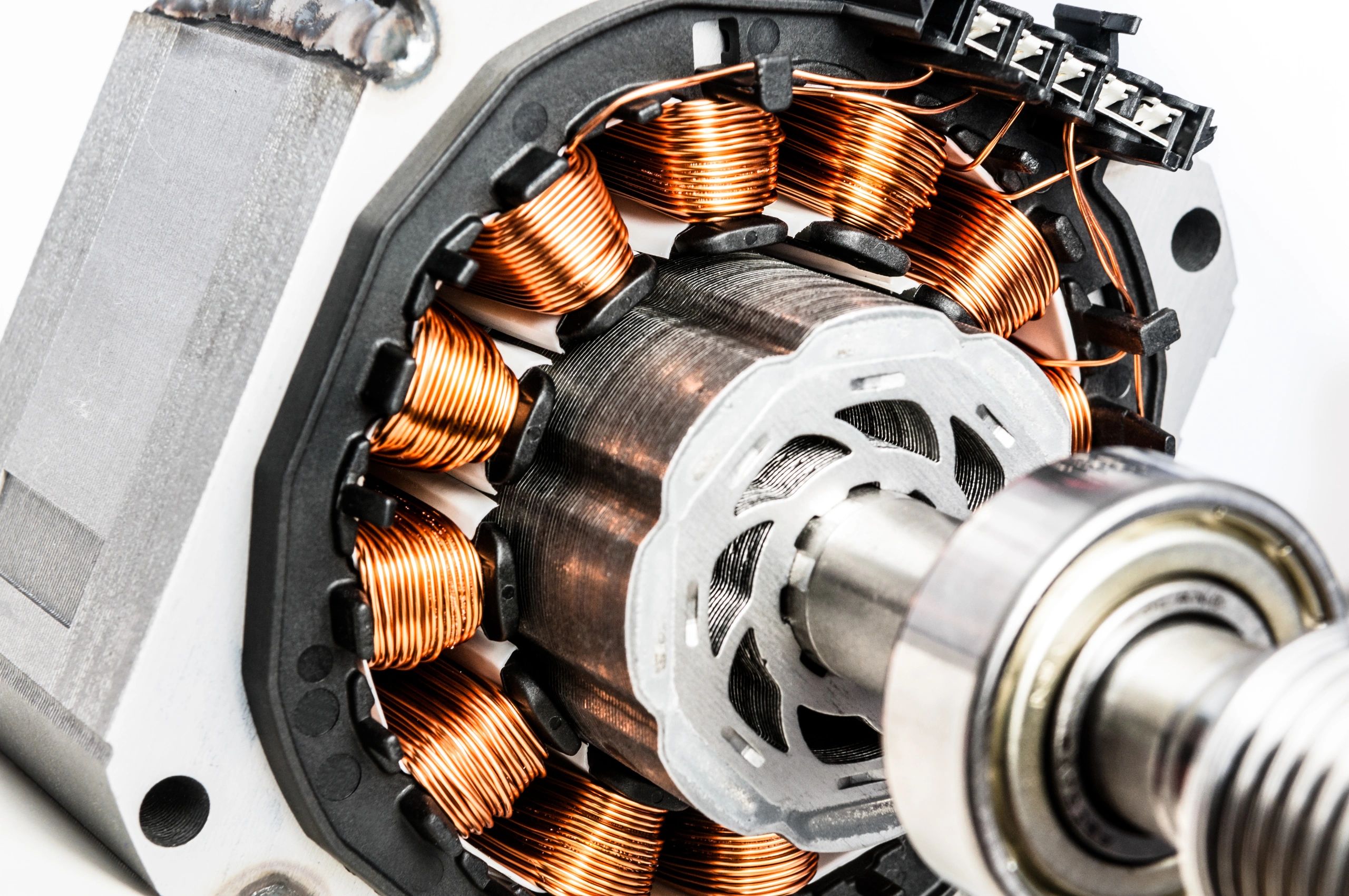 Electric motor winding detail for gate operator
