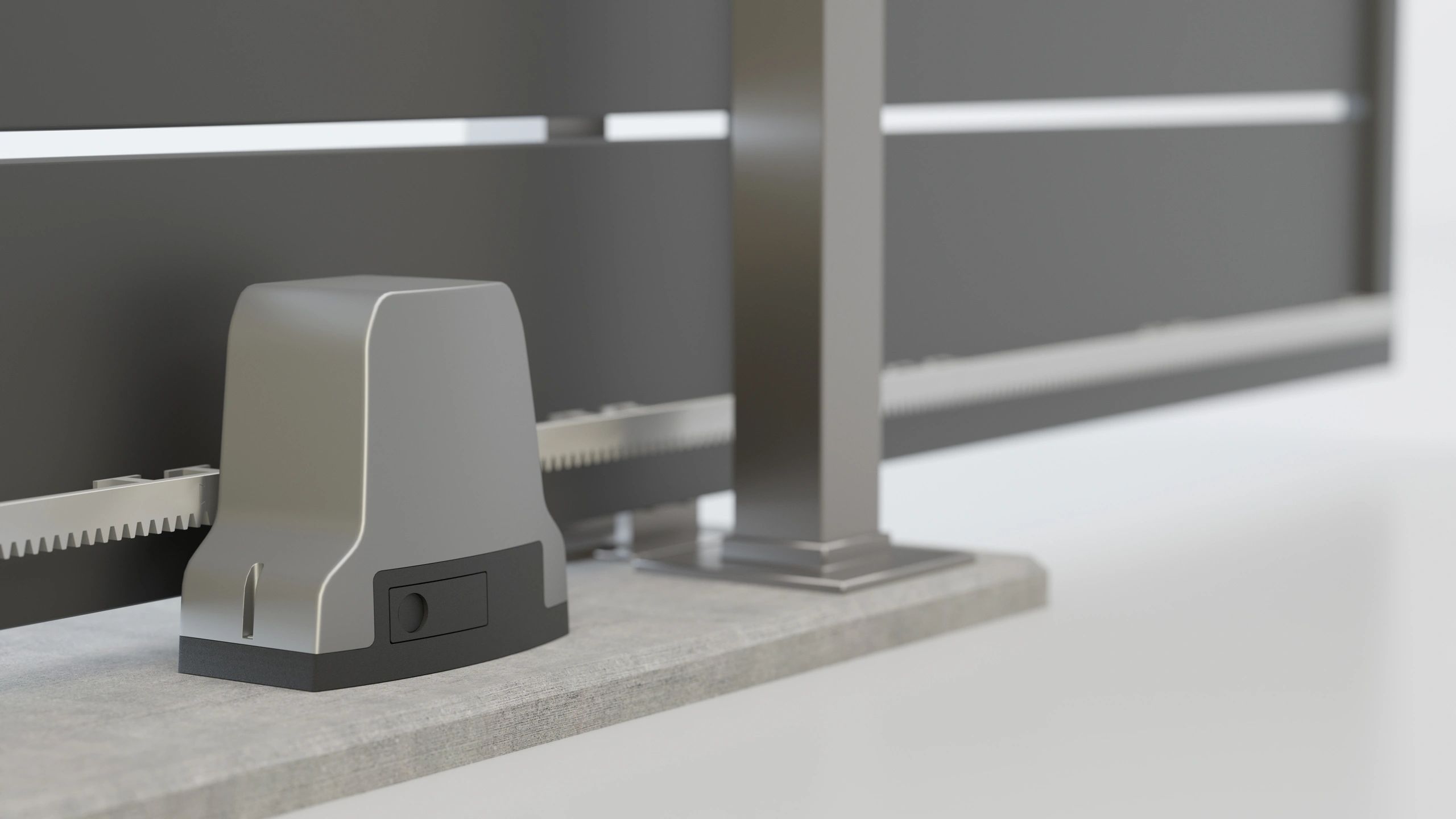 Sliding gate motor illustration